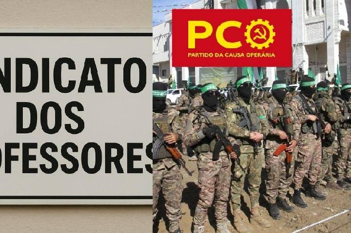 Sindicato dos Professores sediará ato em apoio ao Hamas, grupo terrorista que sequestra e mata pessoas