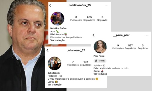 Cassems: Perfis fakes são usados para elogiar Ayache no Instagram, denuncia grupo de servidores