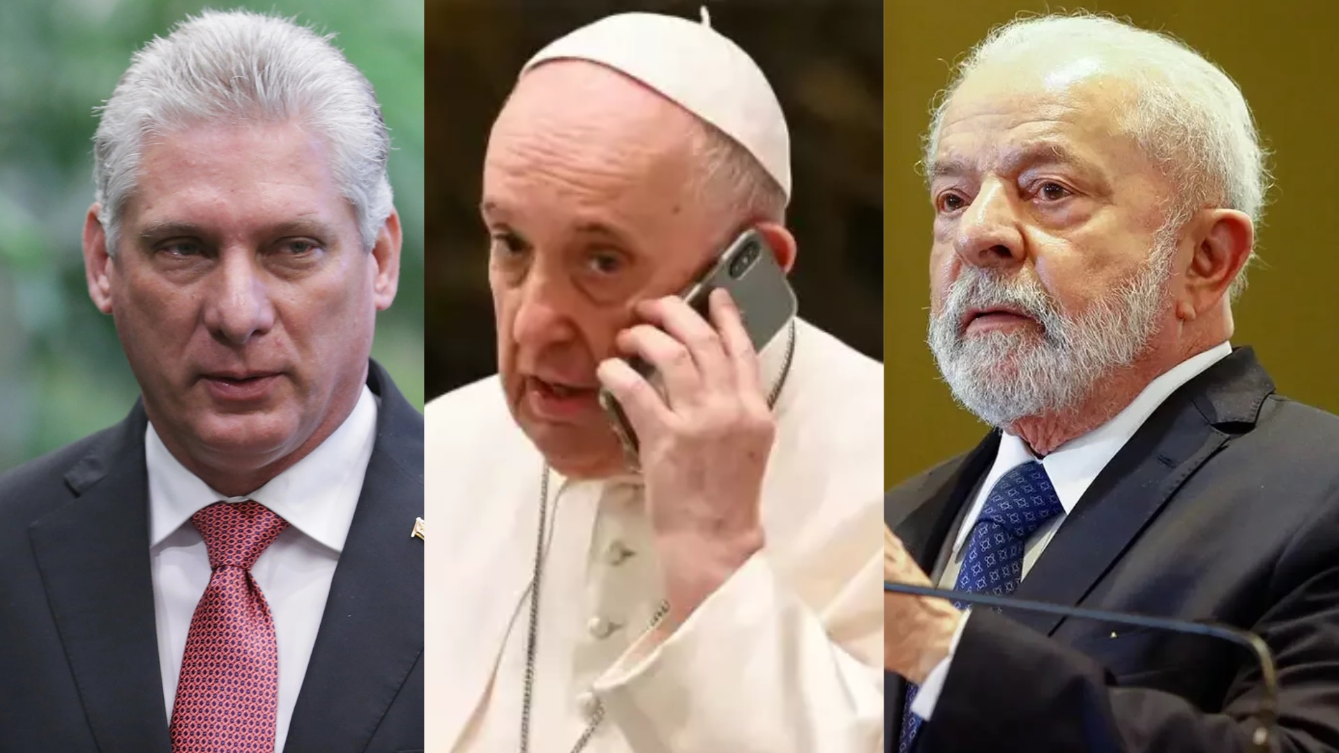 Papa Francisco recebe ditador Cubano antes de encontro com Lula no Vaticano