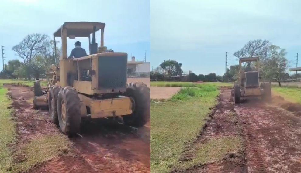 Obras de praça no Indubrasil são iniciadas após articulação de Rafael Tavares