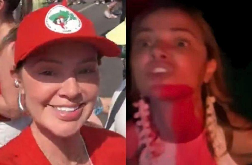 Esquerdista presa após humilhar PM é filiada ao PT:  “Isso vai me fazer virar deputada federal”