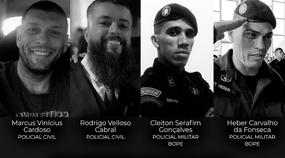 MS Conservador de Luto pelos Heróis de Farda que morreram na luta contra o tráfico no Rio de Janeiro