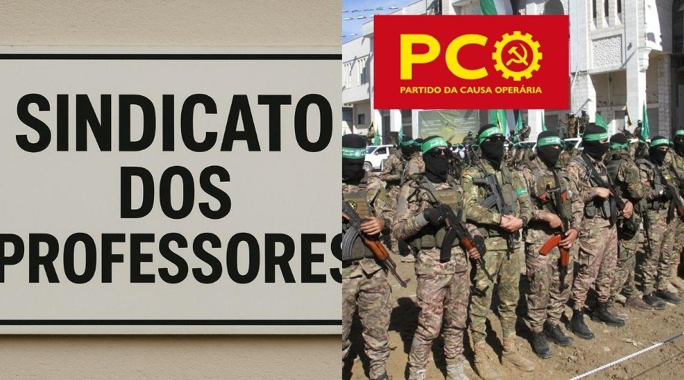 Sindicato dos Professores sediará ato em apoio ao Hamas, grupo terrorista que sequestra e mata pessoas