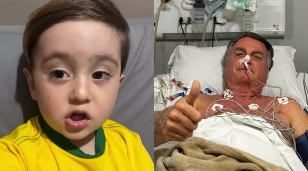 “Deus vai cuidar de você”: criança viraliza ao enviar recado a Jair Bolsonaro