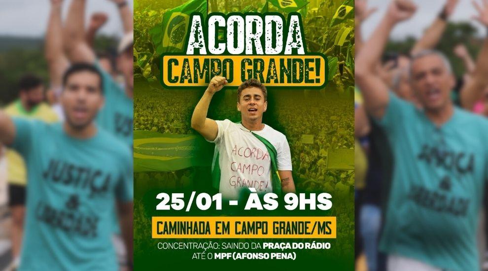 Movimento “Acorda Brasil” confirma ato para Campo Grande no domingo (25)