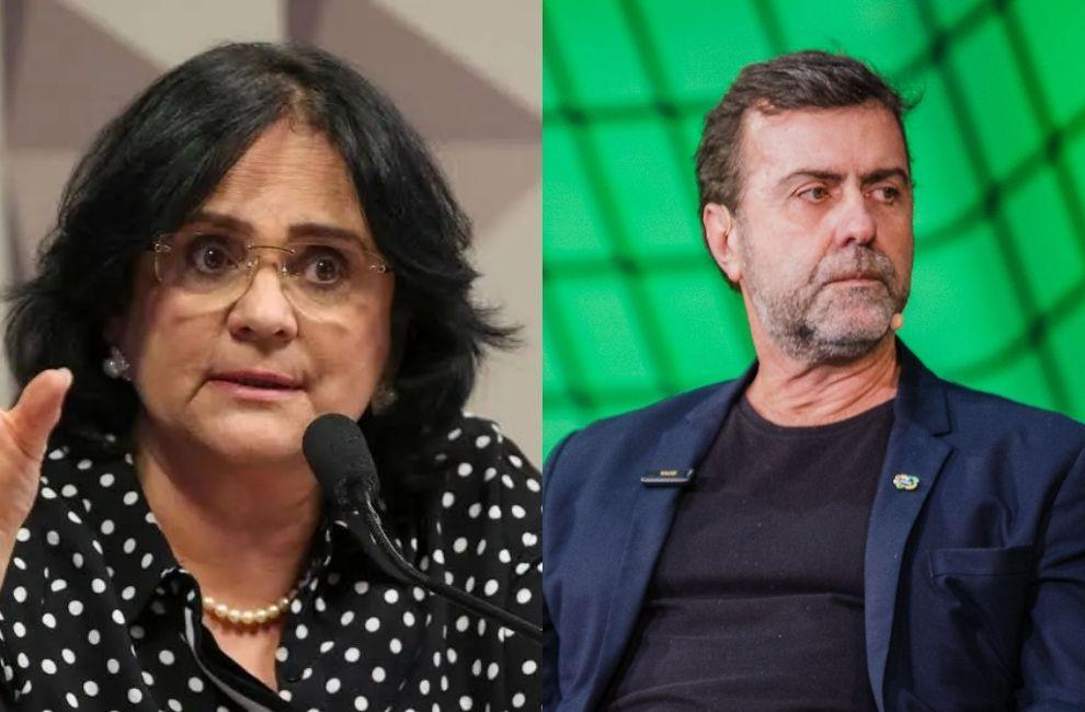 Damares denuncia Freixo por repasse da Embratur a escola que homenageará Lula no Carnaval