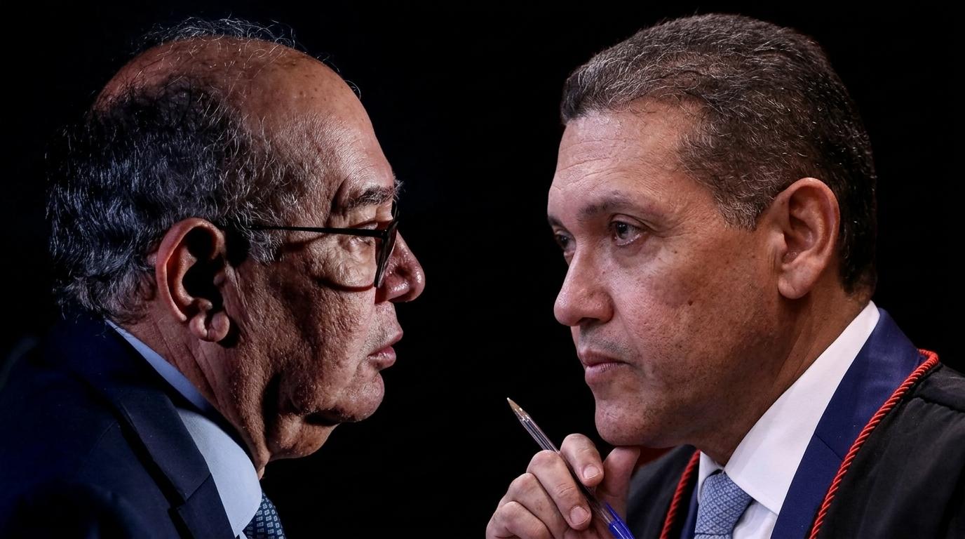 Gilmar cobra afastamento de Nunes Marques em caso Master e acaba bloqueado no WhatsApp
