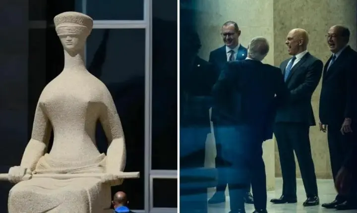 Risos em plena crise no STF provocam reação, e ministros são obrigados a explicar foto